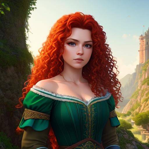 Merida in Ai by GenuineGalleria on DeviantArt
