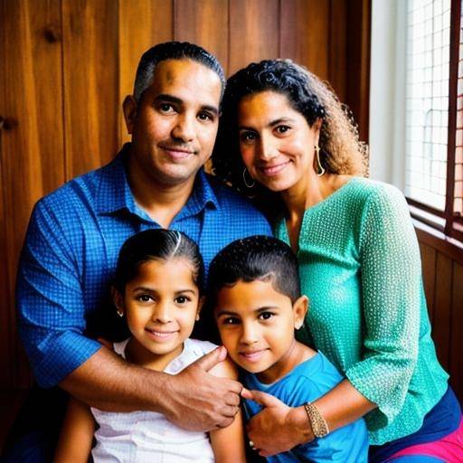 Kay Rican Parents Puerto Rican Family Portrait Ai by GenuineGalleria on DeviantArt