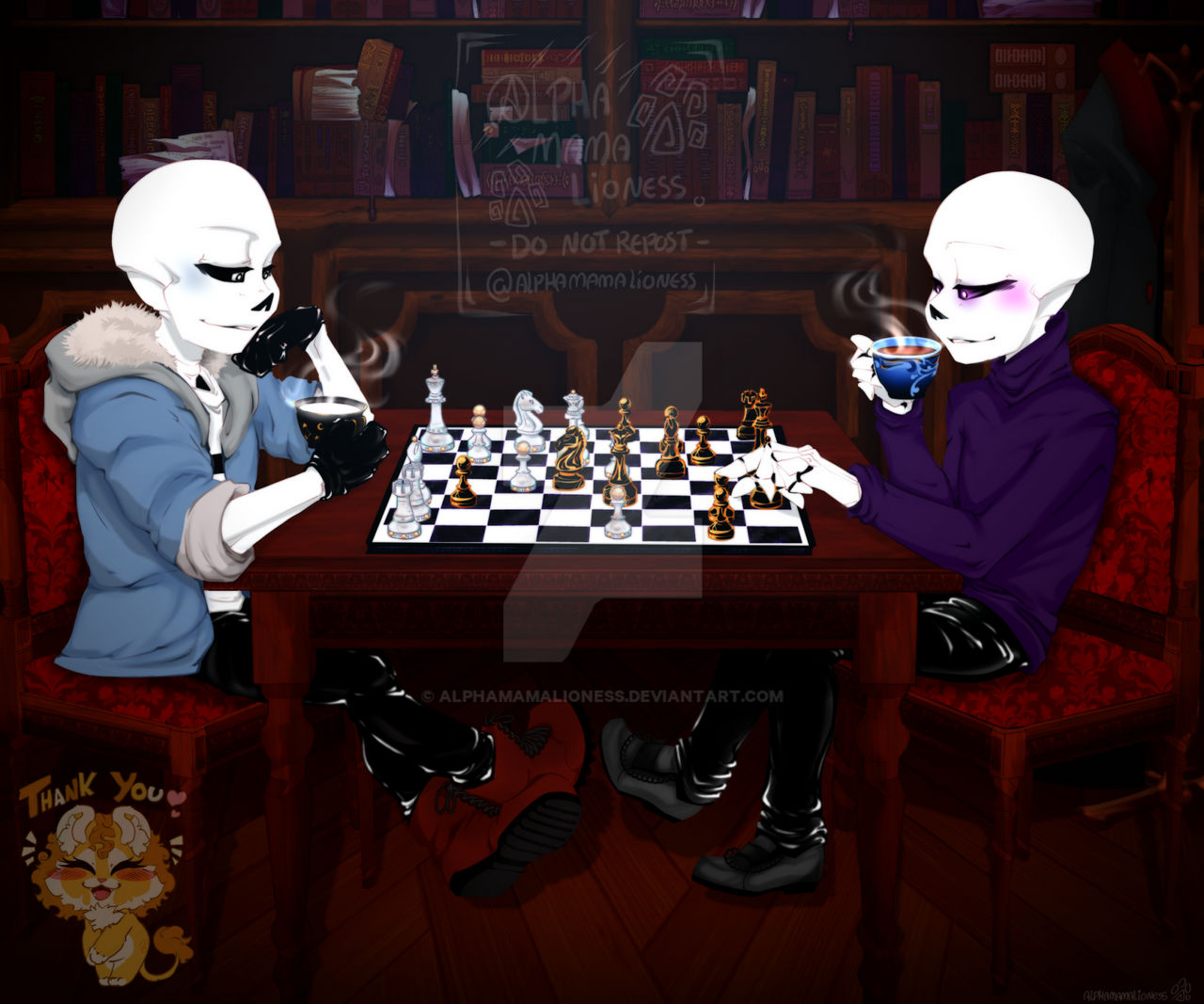 A Chess Game ~//Commission Work // by AlphaMamaLioness on DeviantArt