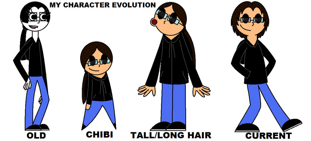 My Character Evolution by SadCartoonGirl on DeviantArt