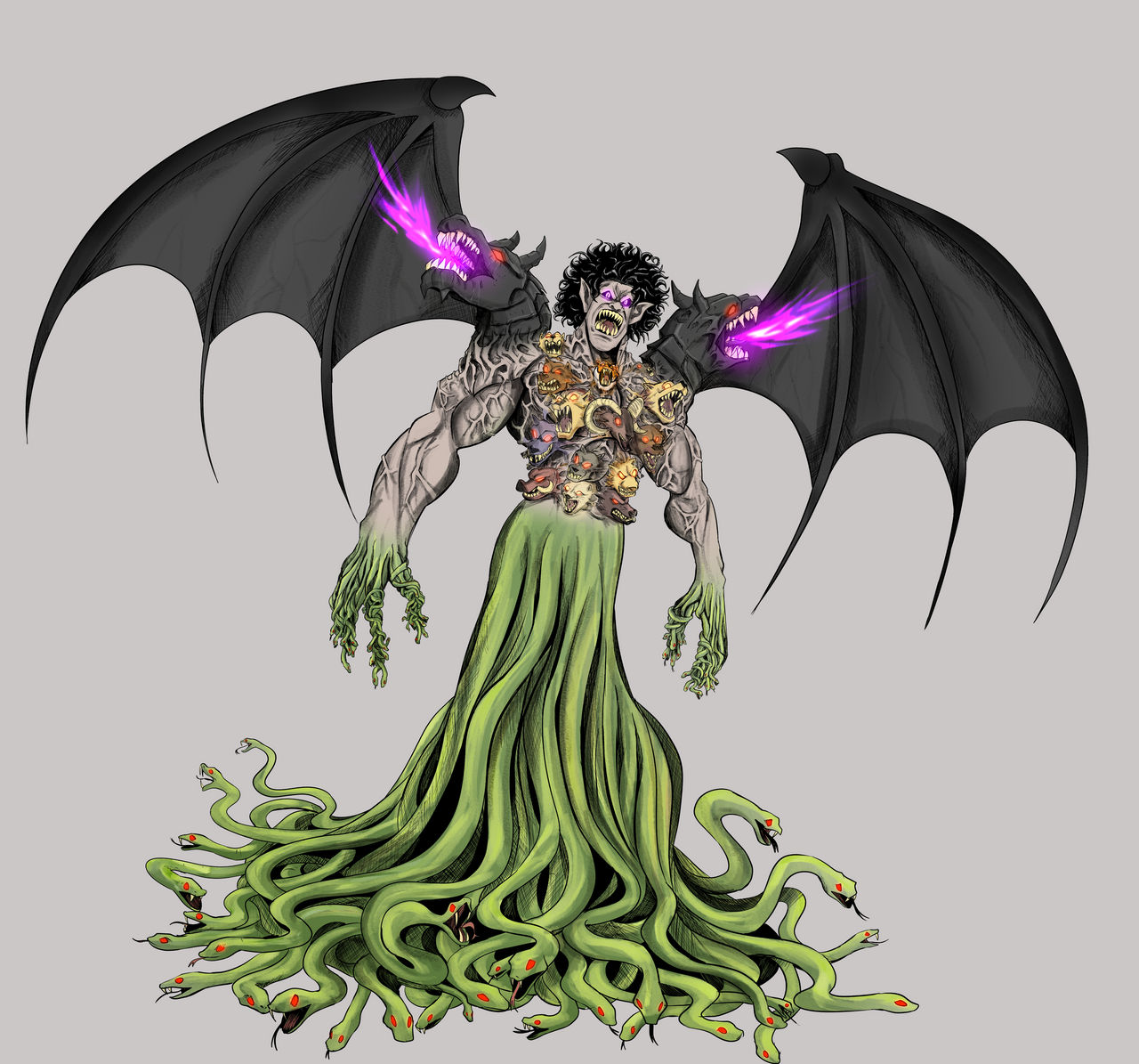 Greek Monsters: Typhon by ThedLazer on DeviantArt