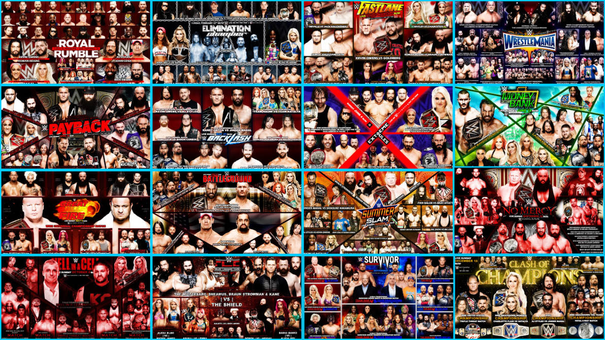 Wwe Ppv 2017 Matchcards by demanking on DeviantArt