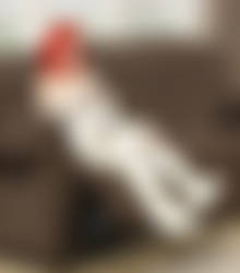 Red On Sofa
