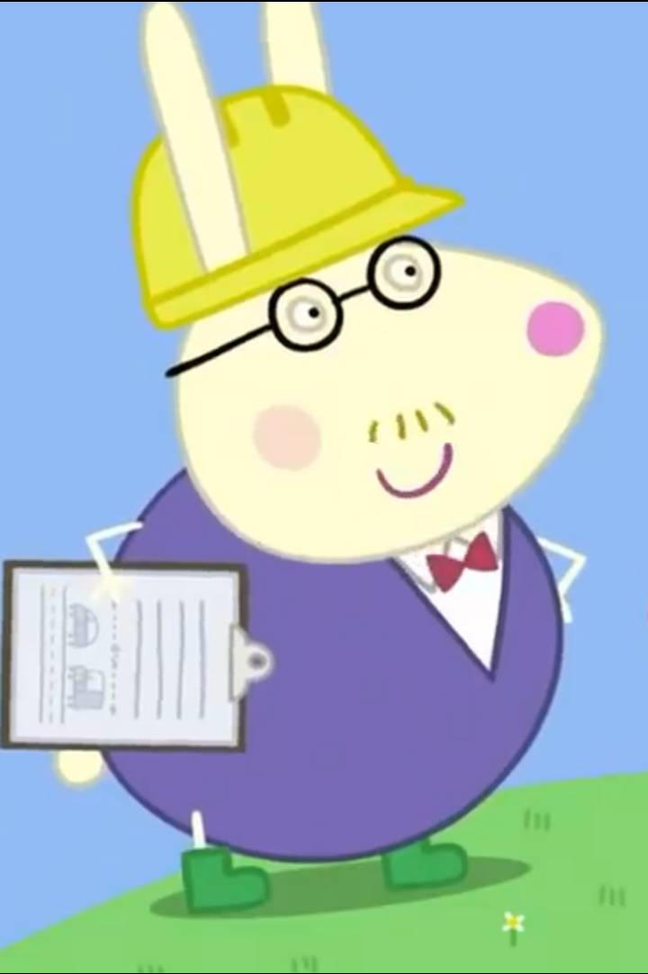 Peppa Pig Mr. Rabbit with Helmet and Boots by StephanieGabi237 on ...