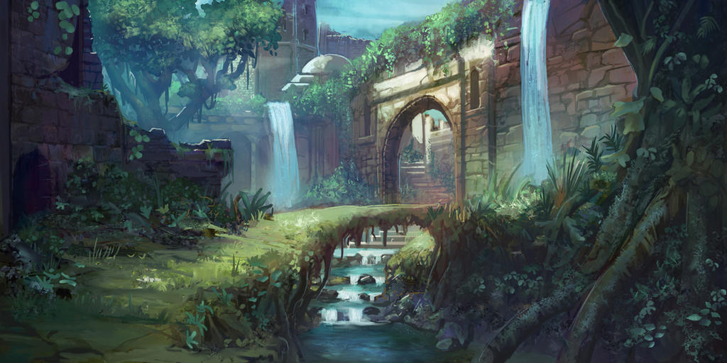 Forest Temple Concept By Tyleredlinart On Deviantart Forest Temple Concept By Tyleredlinart On Deviantart