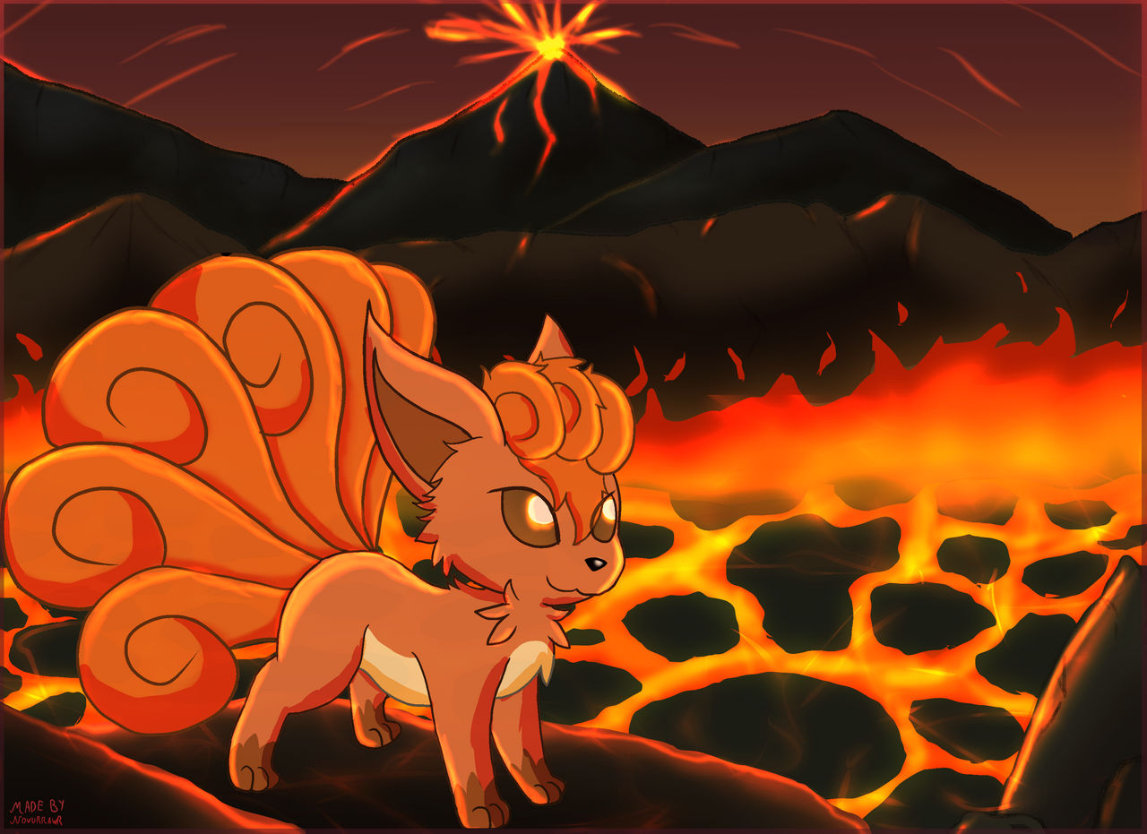 Volcanic Vulpix by AzuleeBlue on DeviantArt