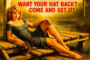 He was determined to get his hat back...