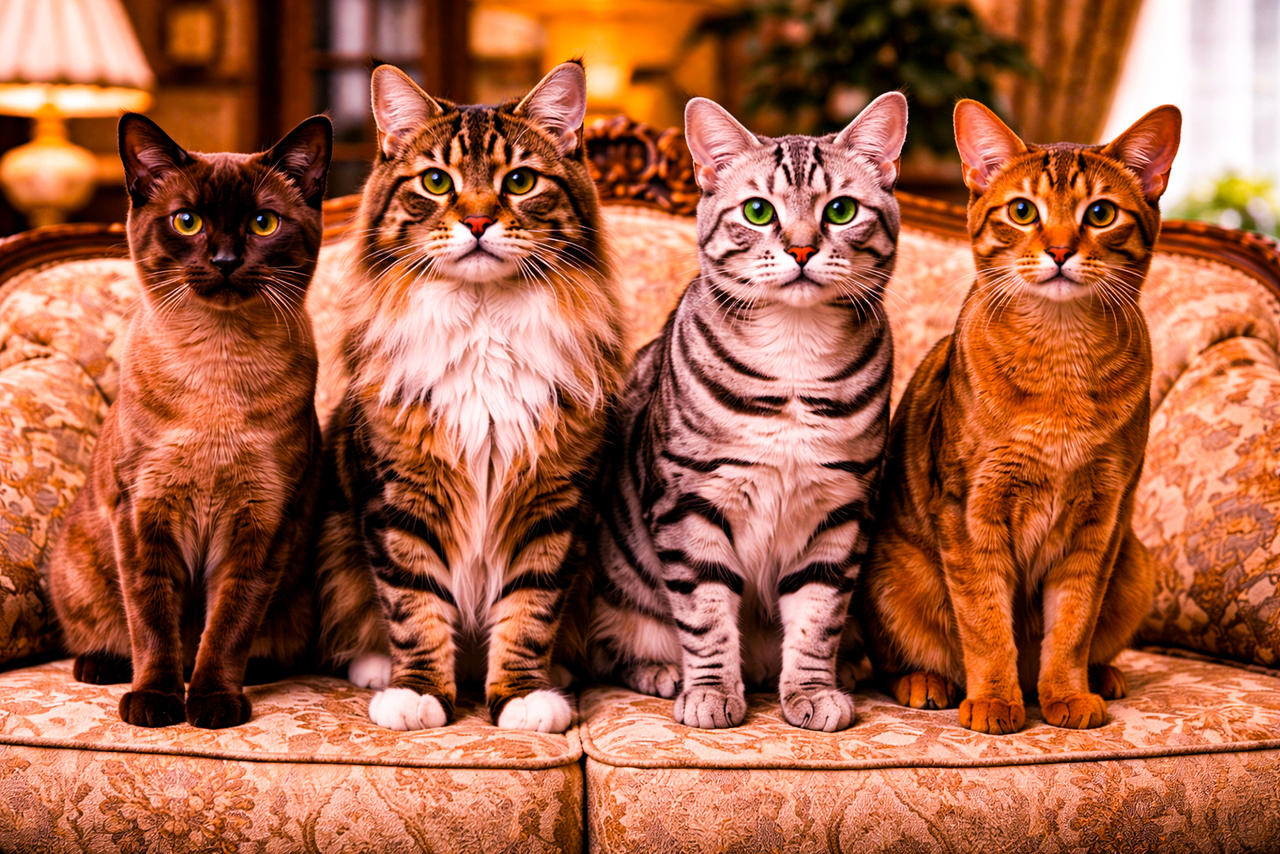 Clodder A Clowder of Cats by ezliving on DeviantArt