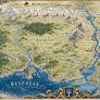 AI-generated map of Gondor based on LOTR