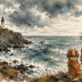 The sisters were curious about the lighthouse