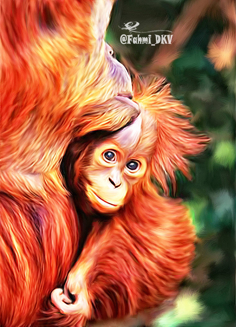 Monkey Painting by Fahmi02 on DeviantArt