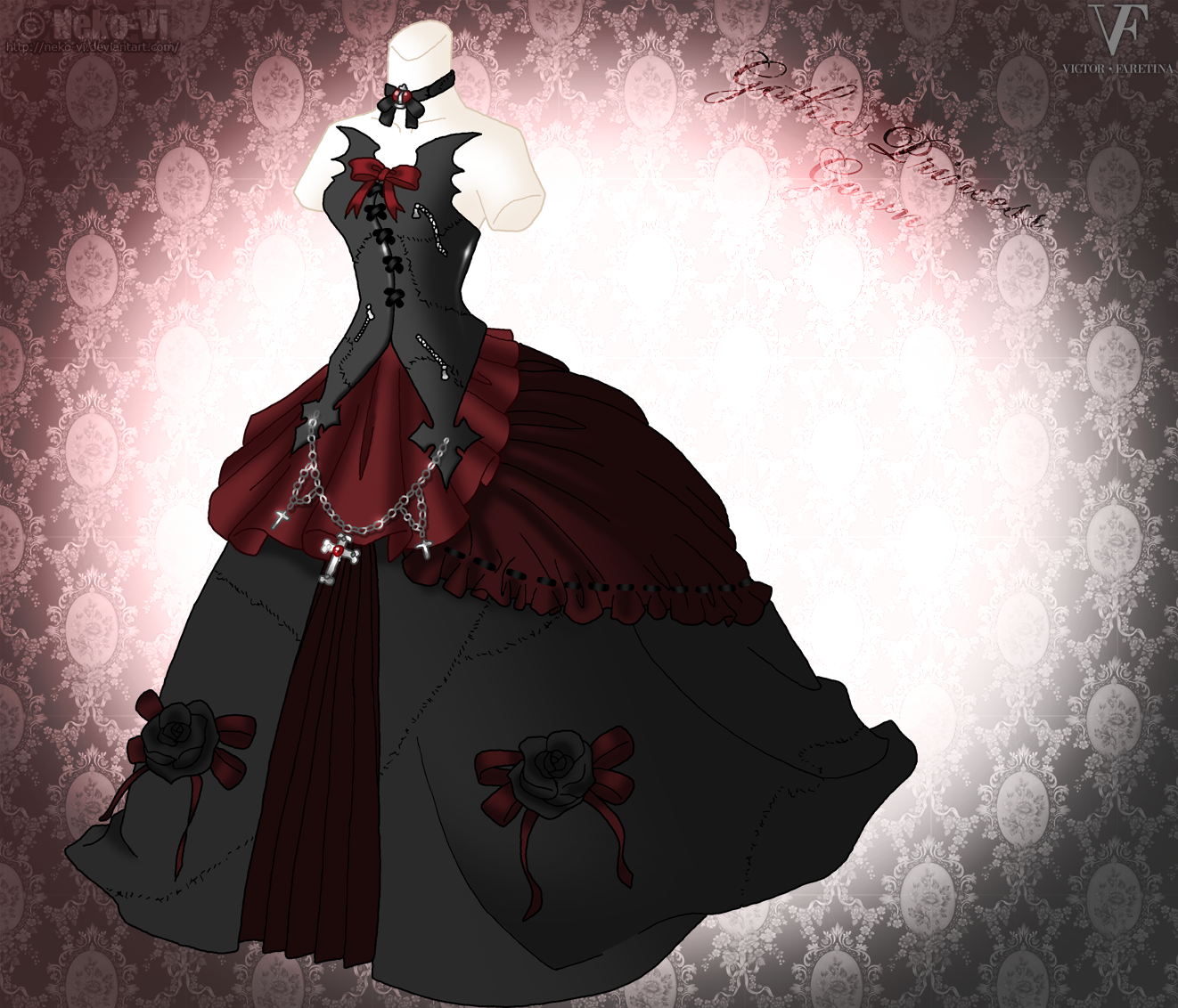 Gothic Princess Gown by Neko-Vi on DeviantArt