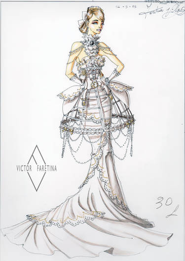 Wedding Dress Cholena by Adelelandia on DeviantArt  Fashion drawing  dresses, Dress design sketches, Fantasy dress