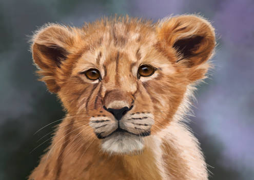 Little Lion, digital painting