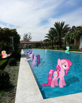 Ponies at the Getty Villa