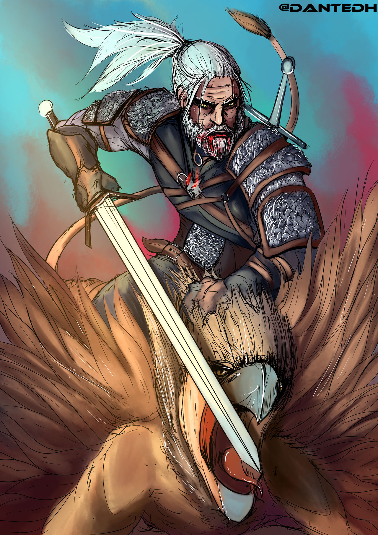 Geralt - The Witcher Fanart by EvilMacker on DeviantArt