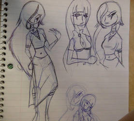 Skye and Runelia sketches