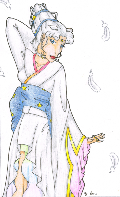 Cosmos in Kimono by kenlybop