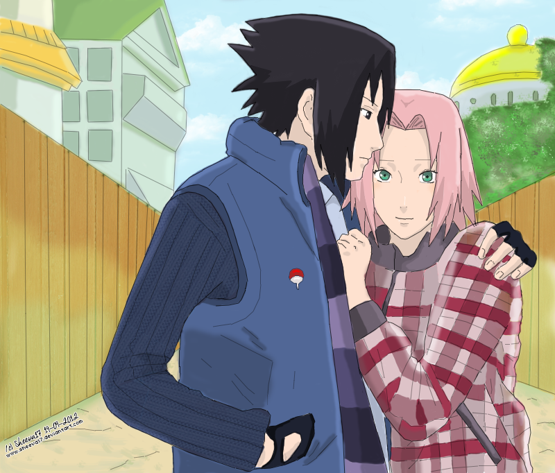 SasuSaku - fall/winter outfits -