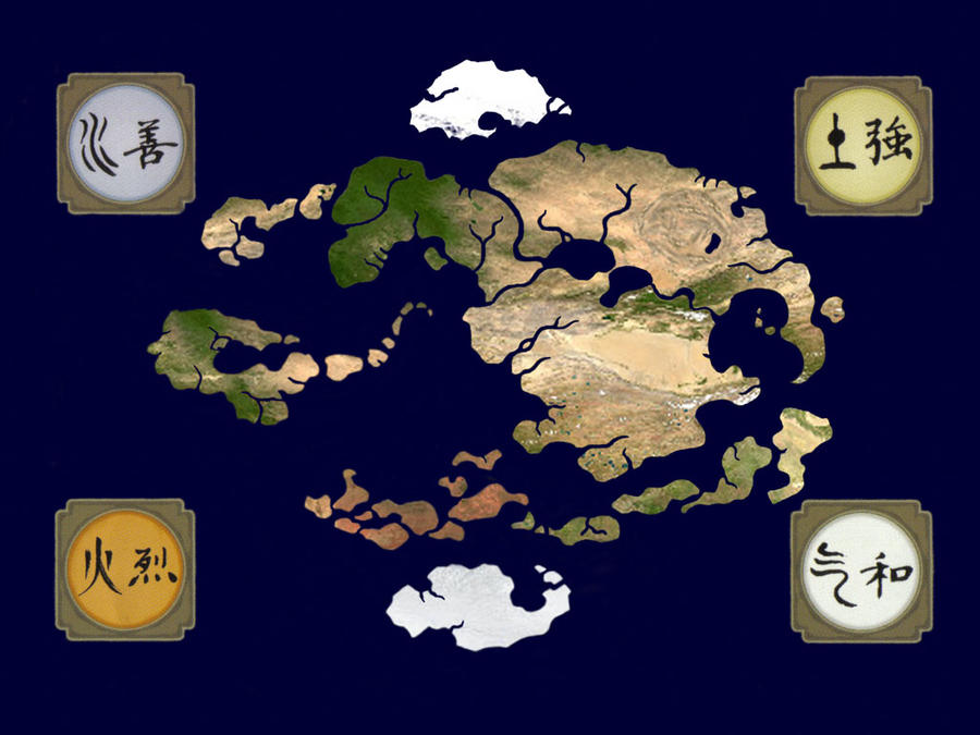Real Avatar Map By Jeffrey Scott On Deviantart The Last Airbender Map