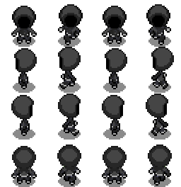 Pokemon Melanite - Stranger (NPC 41) BW Sprite by 0Nadina0 on DeviantArt