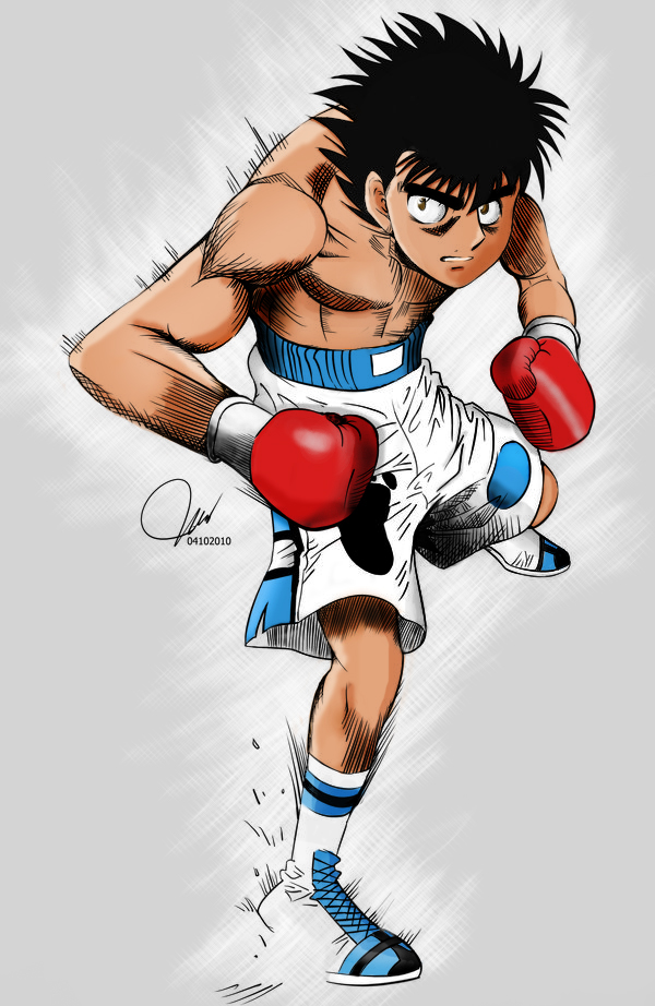 Hajime No Ippo Cover 600 Color by DevilSmithy.deviantart.com on @DeviantArt