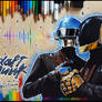 Daft Punk -colored pencil-