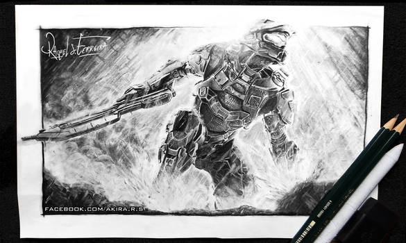 Halo -pencil drawing-