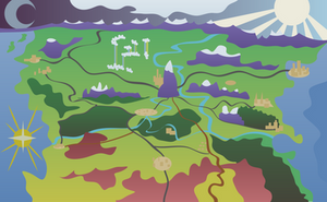 Map of Equestria (artistic)