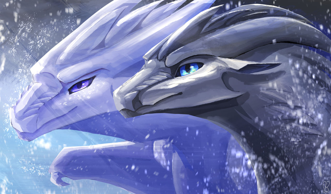 Wings of Fire Snowfox and Snowflake by DrawesomeJulia on DeviantArt
