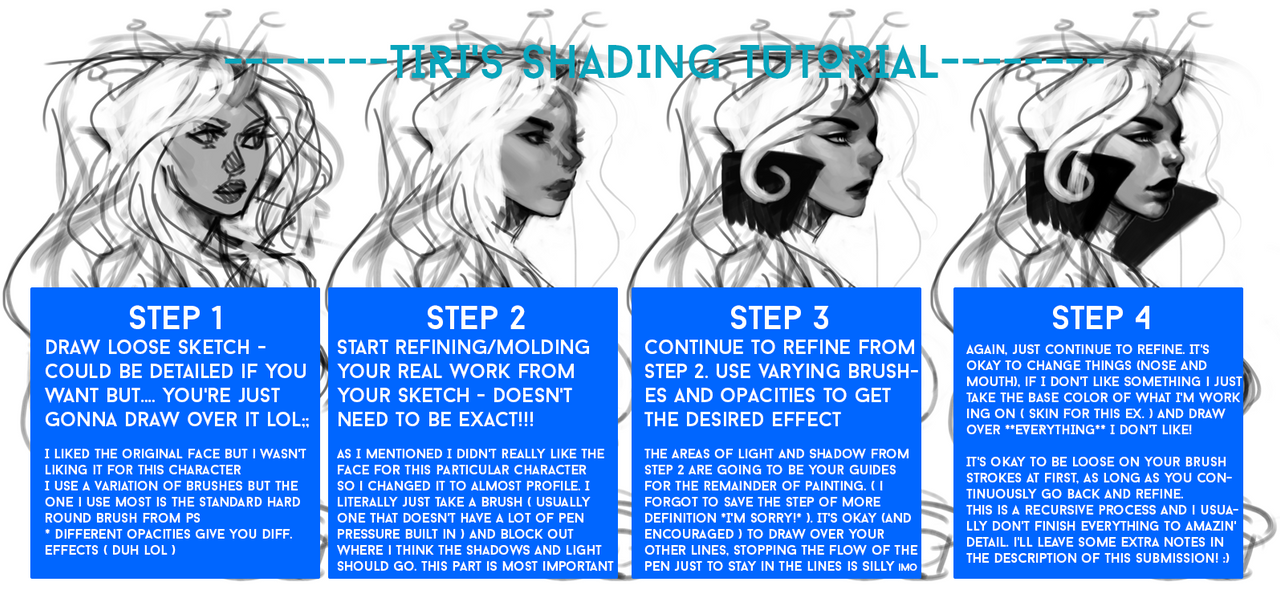 Skin/Face Shading tutorial by ti-ri on DeviantArt