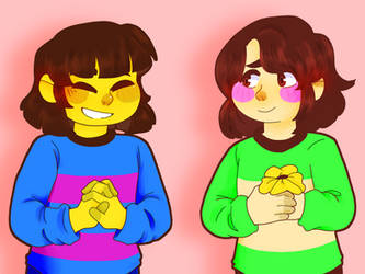 Chara And Frisk (remake)