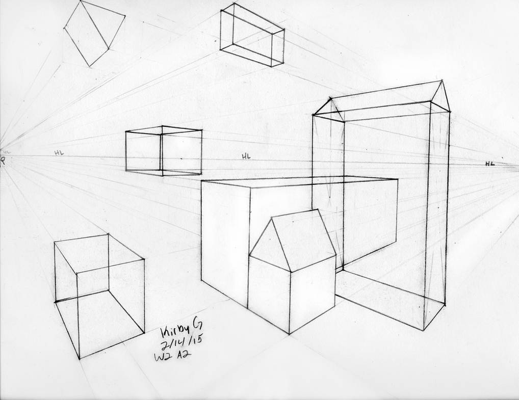 Two Point Shape Two-point perspective shapes by GoldieVDemon on DeviantArt
