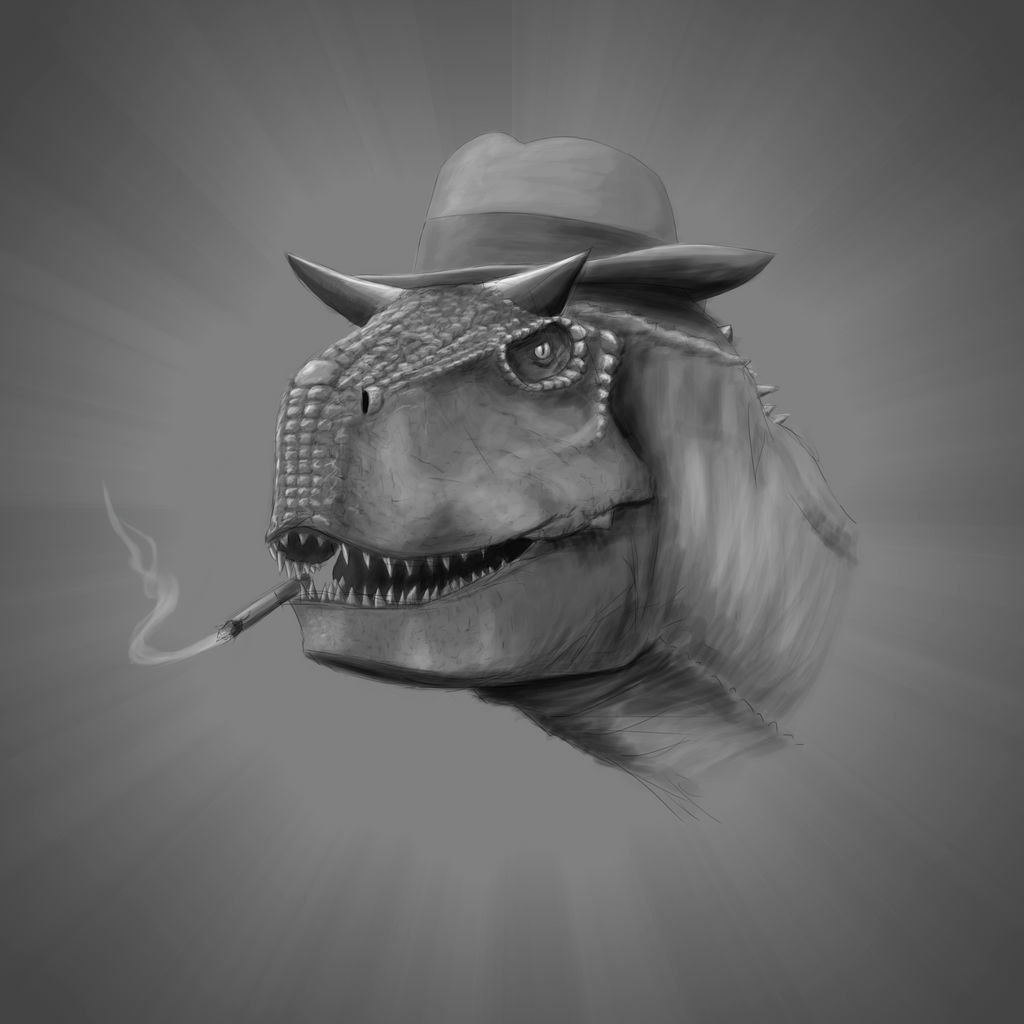 Smoking Carnotaurus