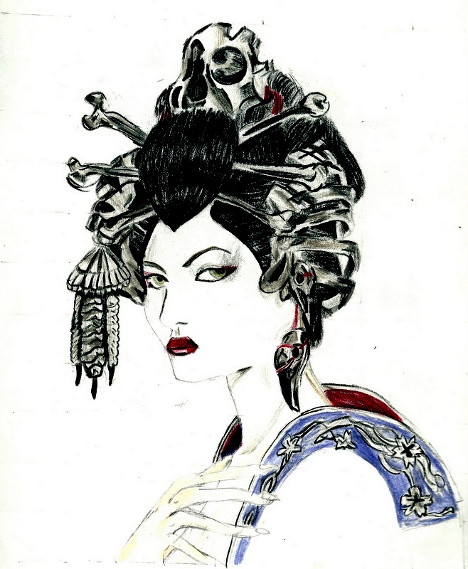 gothic geisha by Kimi-Amaya on DeviantArt