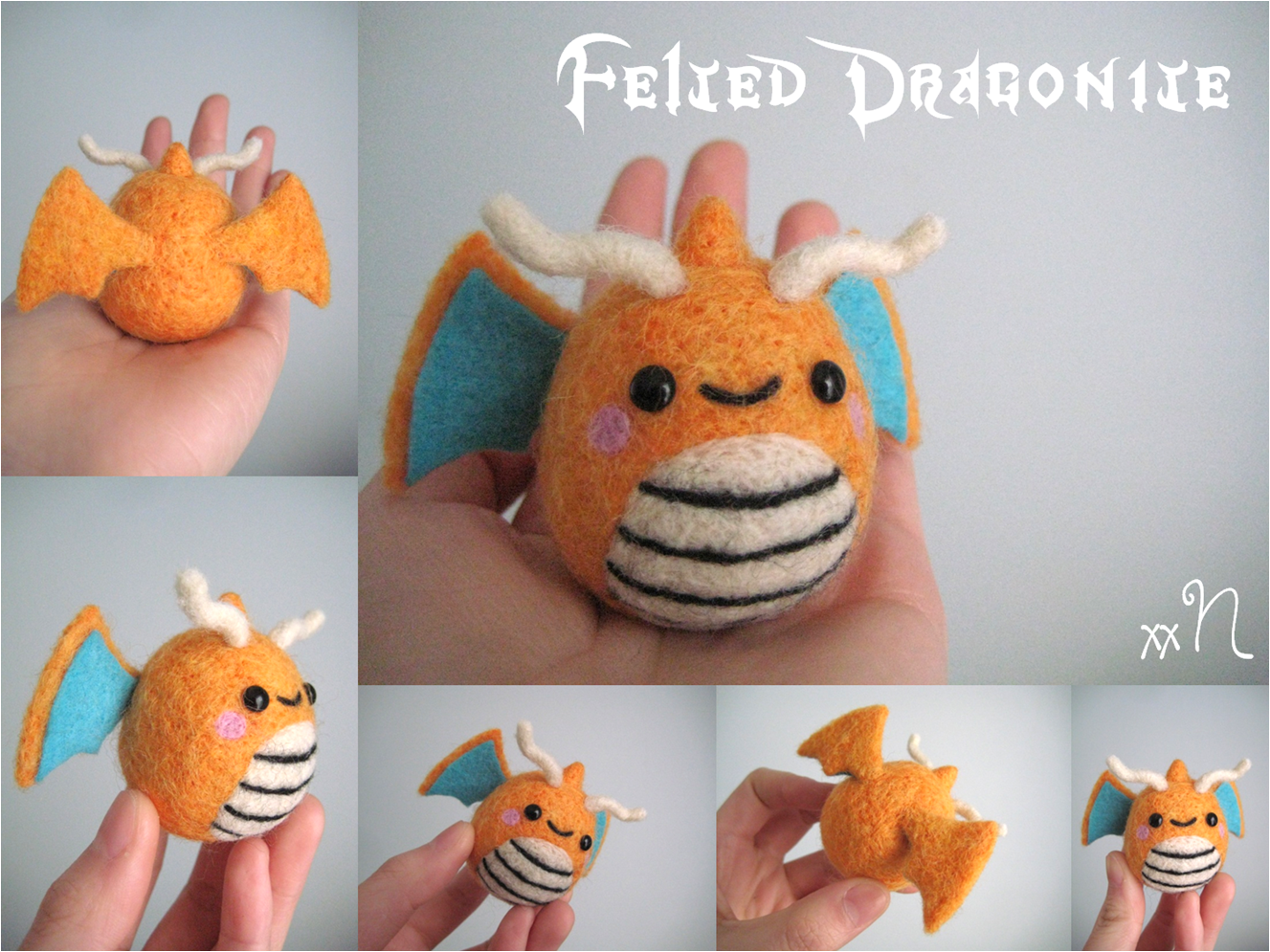 Felted Dragonite