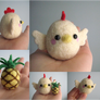 Felted Chicken And Pineapple