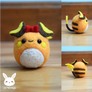 Felted Ribbon Raichu