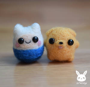 Felted Mini Finn And Jake