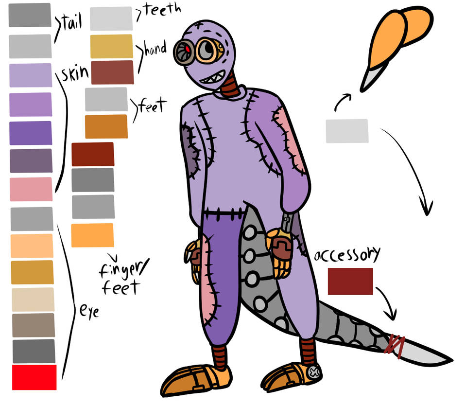 Blade Color Reference Blade's Color Chart by stitchapunky on DeviantArt