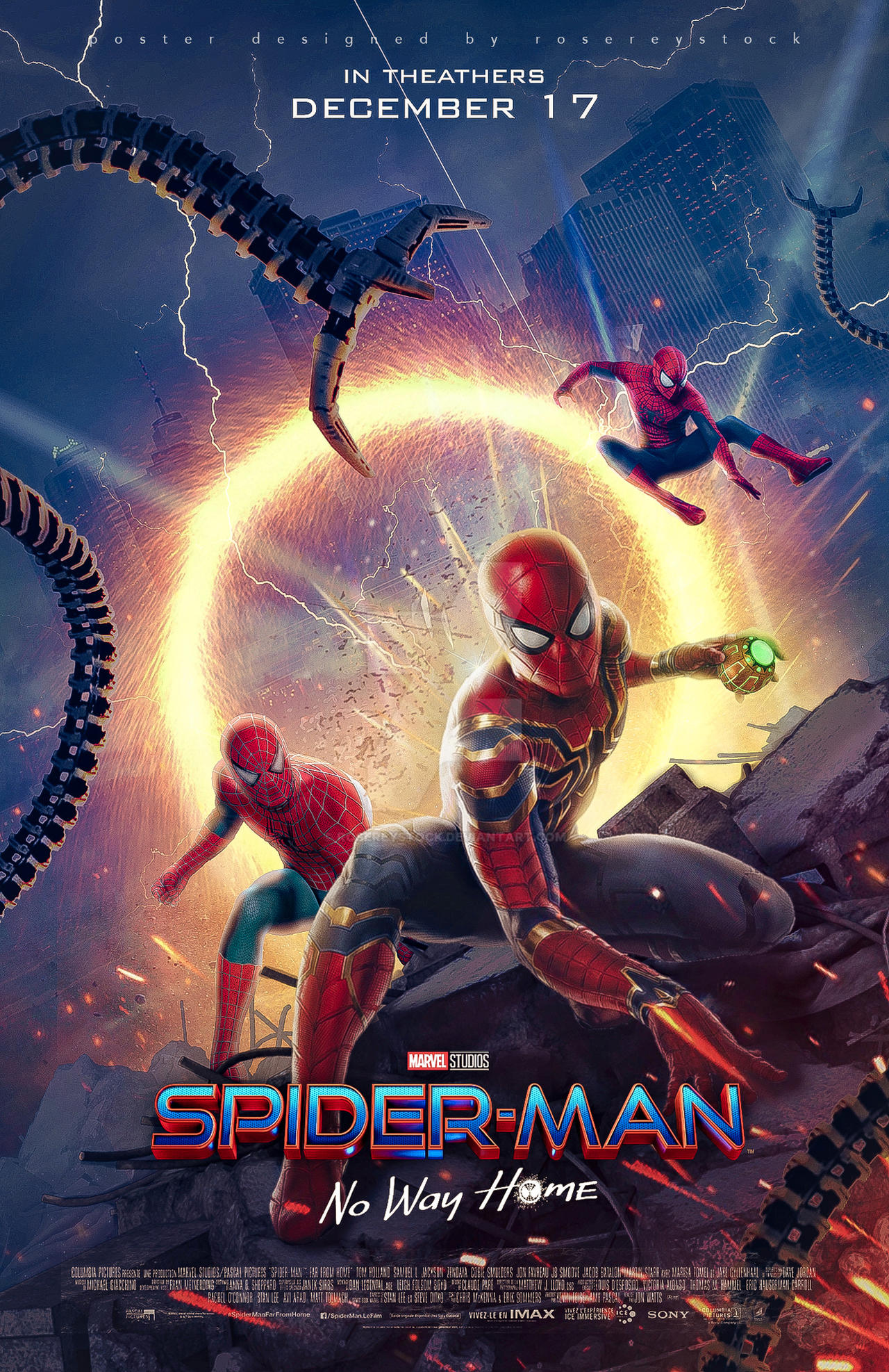 Spider-man : No Way Home - poster 3 by Rosereystock on DeviantArt