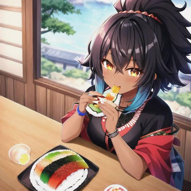 Cute Anime Girl Eating Sushi By Lacouture On DeviantArt cute-anime-girl-eating-sushi-by-lacouture-on-deviantart