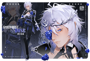 [open]Adoptable #104 spiked blue rose AUCTION by VoXsis