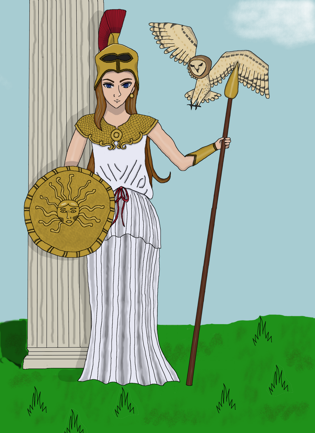 The Goddess Athena by bebesdupoire on DeviantArt 