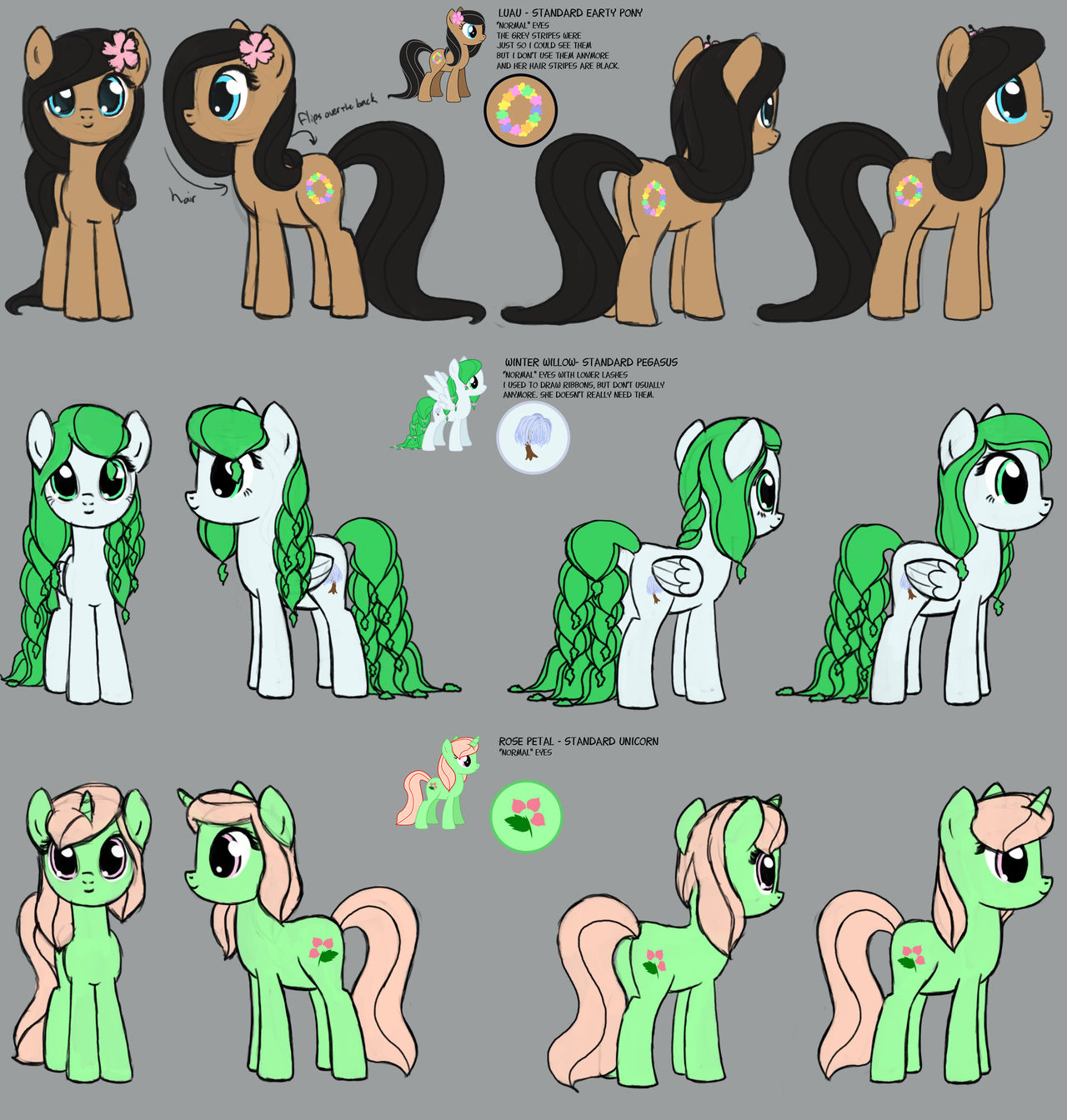 Trio Figure Reference by Nimaru