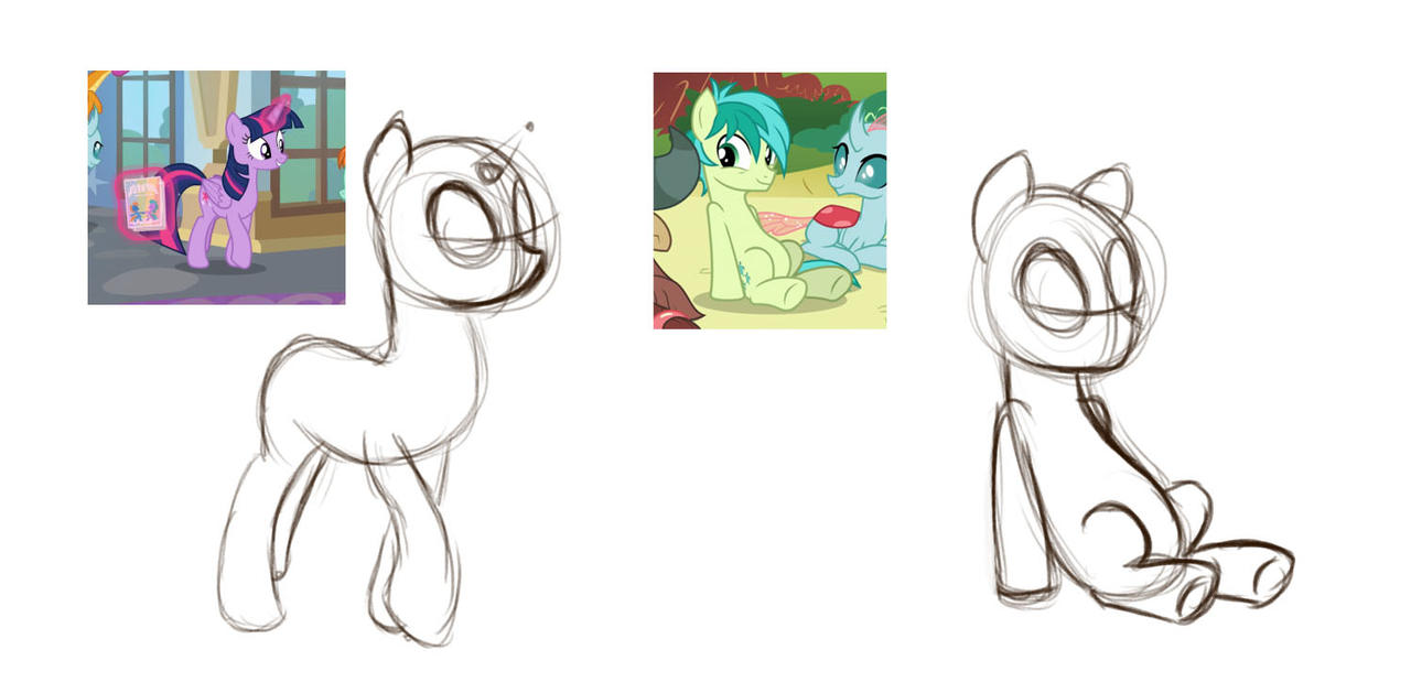 MLP - Body Sketch Practice by Nimaru on DeviantArt