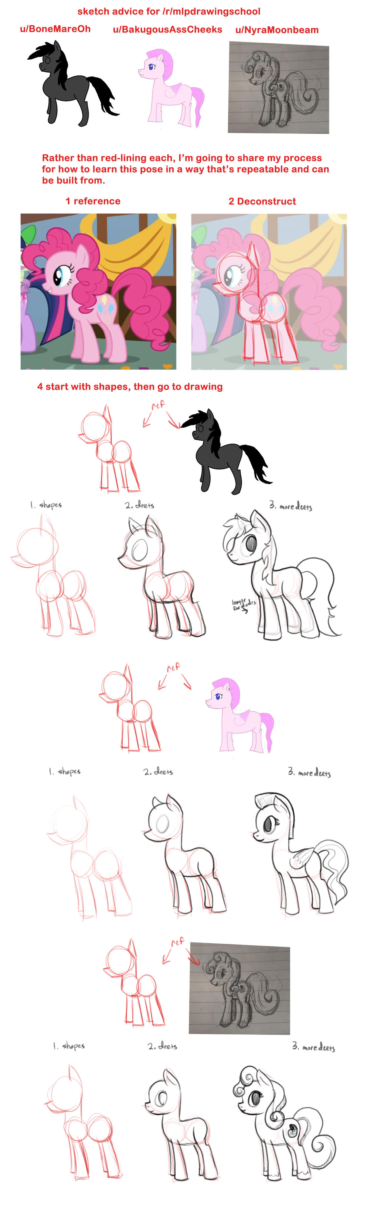 MLP G4 learning body profile construction by Nimaru on DeviantArt