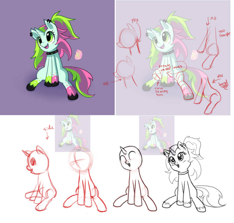 Splayed pose by Nimaru on DeviantArt