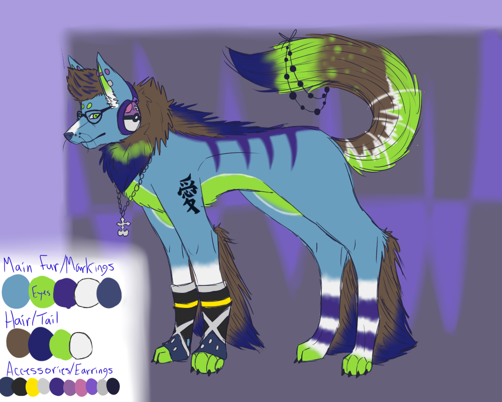 New Fursona Ref - Zimri