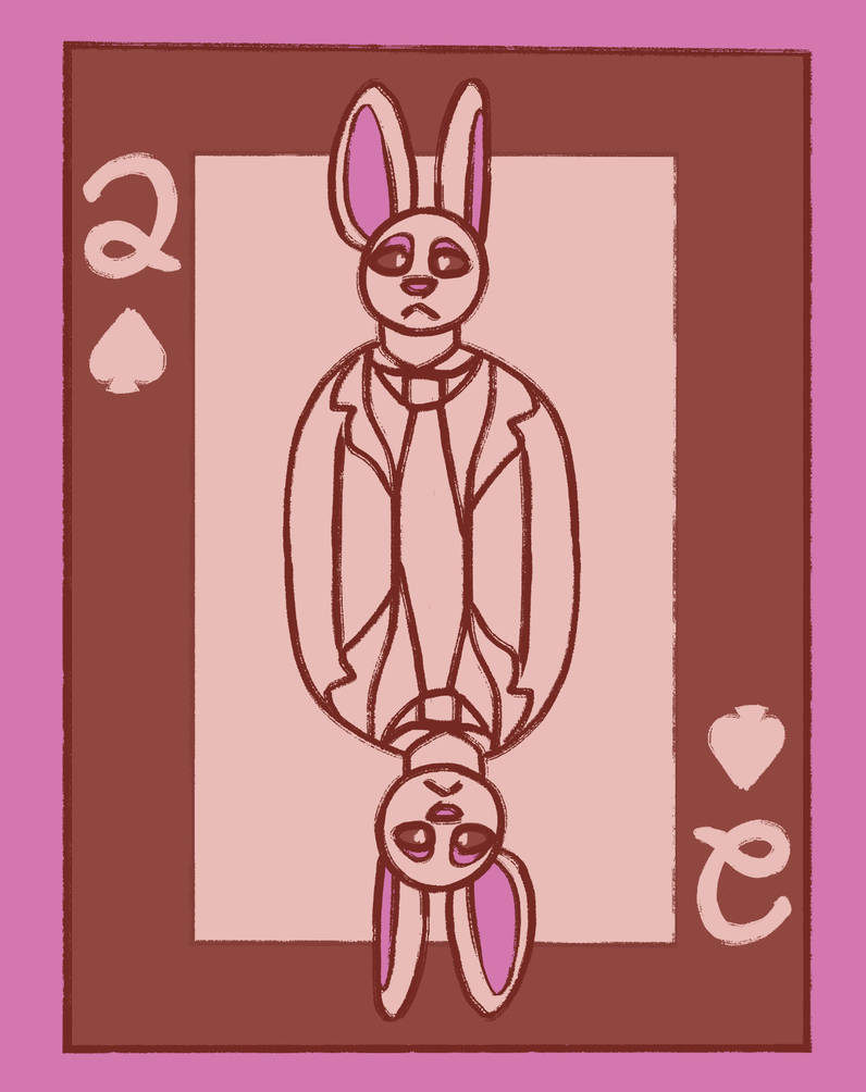 Mr. Rabbit, two of spades by boarq on DeviantArt